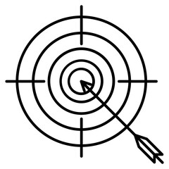 target icon, goal, target, success, business, competition, strategy, marketing, arrow, concept, hit, symbol, dart, objective, center, winner, sport, accuracy, aim, game, vector, icon, dartboard