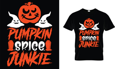 Pumpkin spice junkie - Halloween T-Shirt