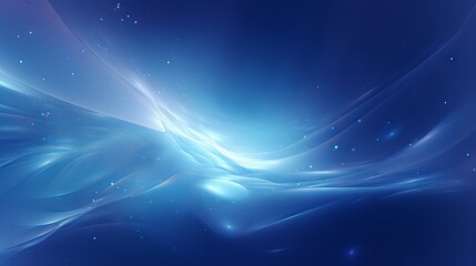 Fototapeta premium Abstract magical blue background with sparkling stars and light effects