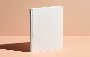 Branding Brilliance, Innovative Blank Book Cover Mockup with Dynamic Shadows. Generative AI