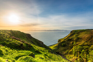 island of skye, staffin, landscapes inside the north area, scotland