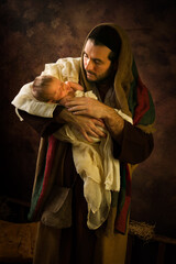 Father Joseph nativity scene