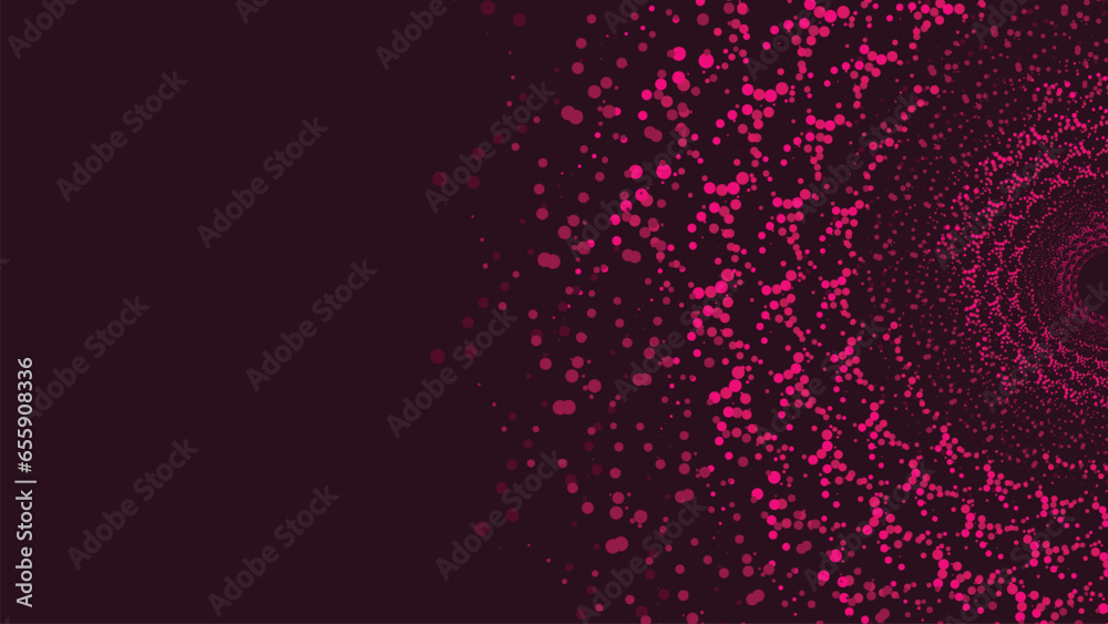 Wall mural abstract spiral website background in pink dotted color shade. this creative round mandala style dar