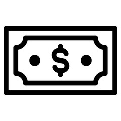 Money icon design, simple symbol, editable vector, best used presentation or application