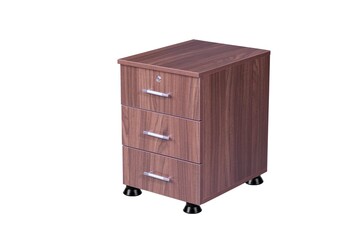 Modern designer chair on white background.