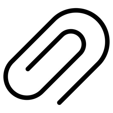 paper clip icon design, simple symbol, editable vector, best used presentation or application