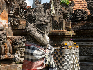 Hindu temple sculpture in Ubud Bali