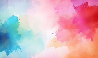 Stylish Design Texture Banner. Abstract Multicolored Painting. Generative AI