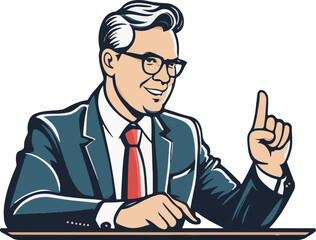 Pretty financial management office economy vector art
