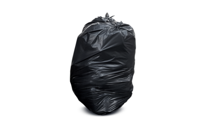 black plastic garbage bag PNG transparent
