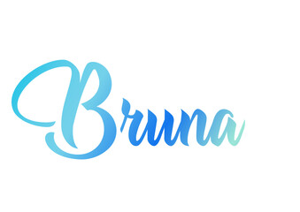 Fototapeta premium Bruna - ideal for websites, emails, presentations, greetings, banners, cards, books, t-shirt, sweatshirt, prints, mug, Sublimation, Cricut