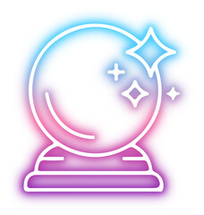 Set of Halloween neon