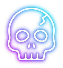 Set of Halloween neon