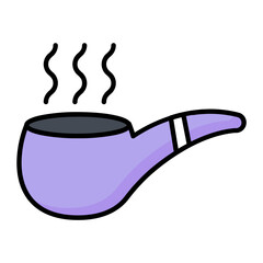 Smoke Colored Line Icon