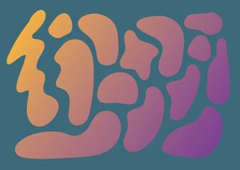 Geometric shape background. Vector abstract background. Yellow and pink shape.