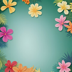 pastel background with flowers
