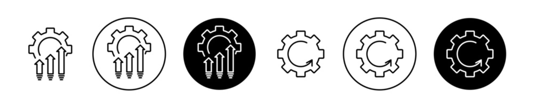 Improvement icon set. vector symbol illustration.