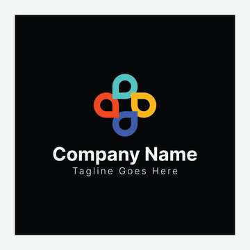 Qube Tech- A letter logo Design in the form of a Hexagons shape and a cube logo with 
Letter monogram designs for corporate identity to business logo
