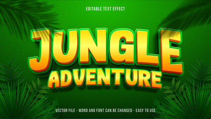 Editable text effect jungle mock up