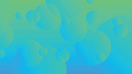 Green and blue abstract circle gradient modern graphic background