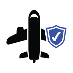 Airplane Insurance Icon