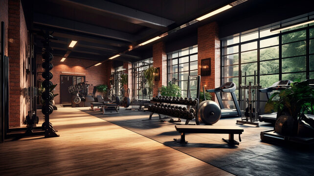 realistic photography, Fitness and health: opening a fitness center, yoga studio, conducting personal trainings. Generative AI