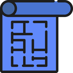 Blueprint Scroll Icon