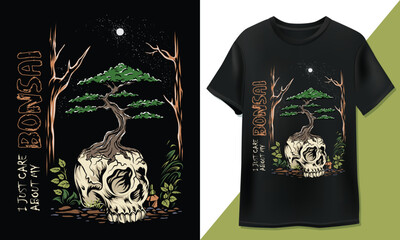 I just care about my Bonsai - Bonsai T-Shirt Design