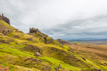 isle of skye, the quiraing mountain, staffin, scotland