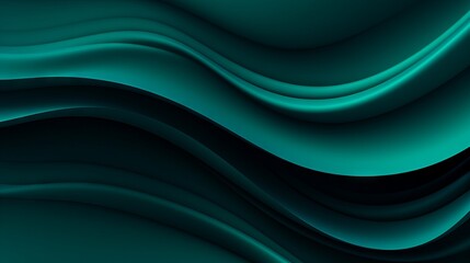 Abstract wave wavy line background: a vibrant and whimsical illustration of black dark light jade...