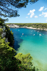 Cala Galdana is a beach located south of Ciutadella, Menorca.