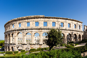 Roman amphitheatre (Arena) in Pula. Croatia.