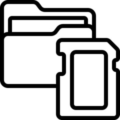 SD Card Folder Icon