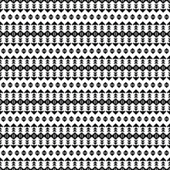 Geometric seamless stripe pattern. Tribal with contemporary style. Ethnic oriental. Monochrome decor. Design for weaving and printing fabric.