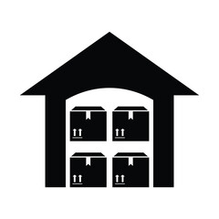 Parcel Warehouse Icon