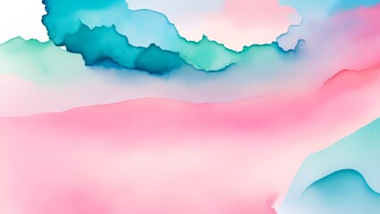 abstract watercolor background with clouds