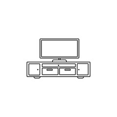 TV cabinet icon