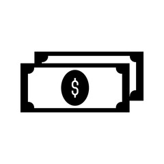 dollar walve bill line icon
