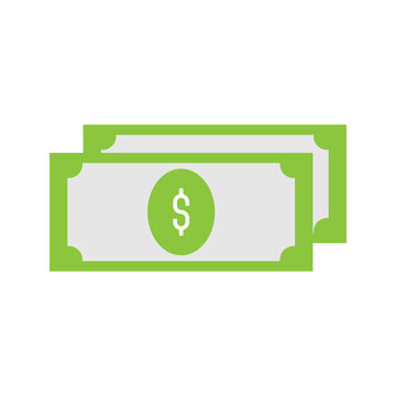 dollar walve bill line icon