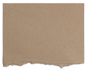 Light Brown Cardboard Paper Half Torn 2