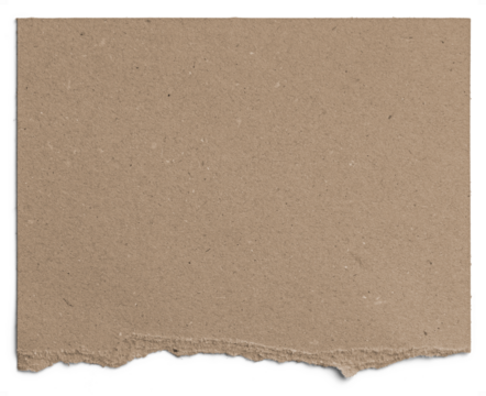 Light Brown Cardboard Paper Half Torn 2