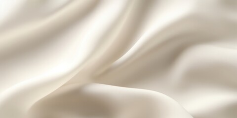 Close up of thick white or beige draped cloth, texile or fabric fashion background frame filling, Generative AI