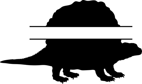 Edaphosaurus Dinosaur monogram Dinosaur silhouette Monogram bundles Types of dinosaurs breeds