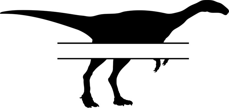 Coelurus Dinosaur monogram Dinosaur silhouette Monogram bundles Types of dinosaurs breeds