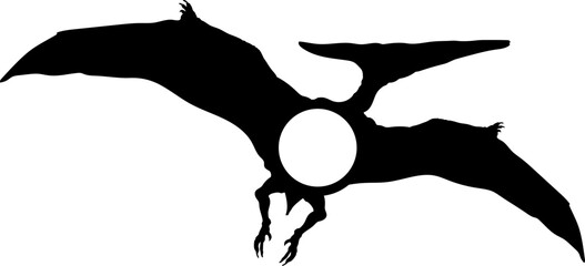 Pteranodon Dinosaur Silhouette. Dinosaur SVG Types of dinosaurs Dinosaur name breeds  © Pony 3000