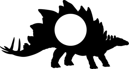 Stegosaurus Dinosaur Silhouette. Dinosaur SVG Types of dinosaurs Dinosaur name breeds 