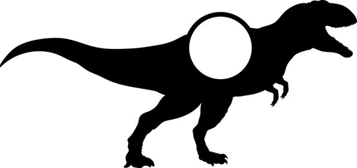 Sinraptor Dinosaur Silhouette. Dinosaur SVG Types of dinosaurs Dinosaur name breeds 