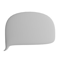 3D illustration of the speech bubble icon