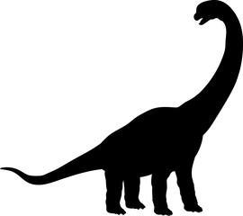 Dreadnoughtus Dinosaur Silhouette.  Dinosaur SVG Types of dinosaurs
