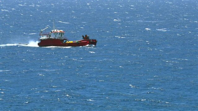 fishing boat in the sea